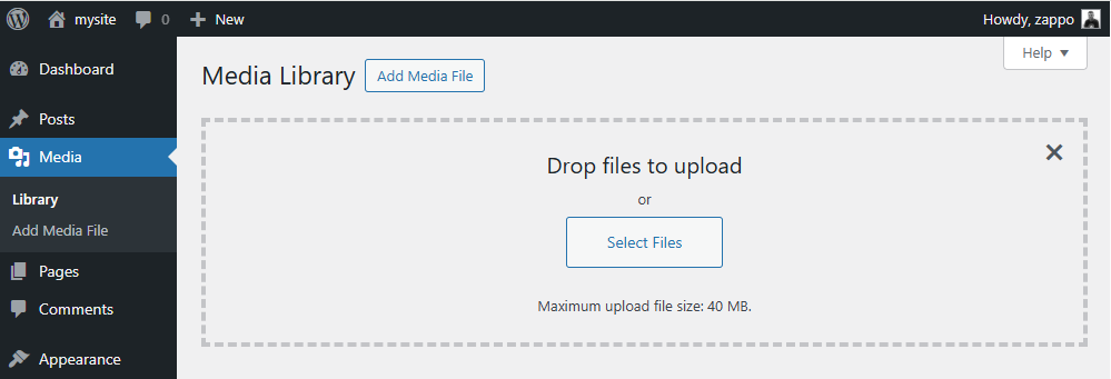 WordPress default file upload size in WordPress locahost