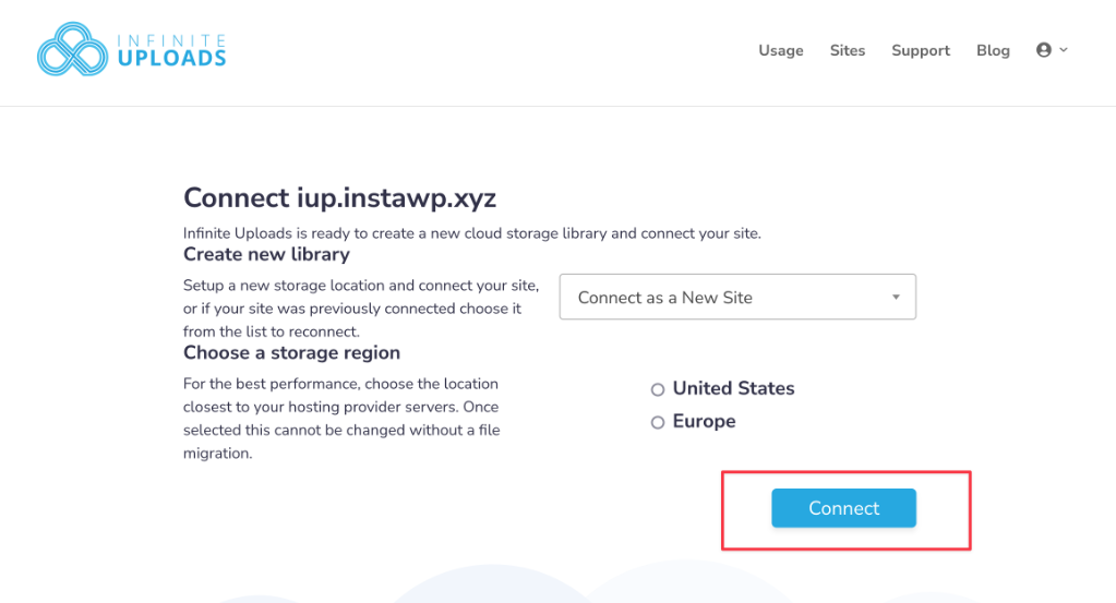 Connect site