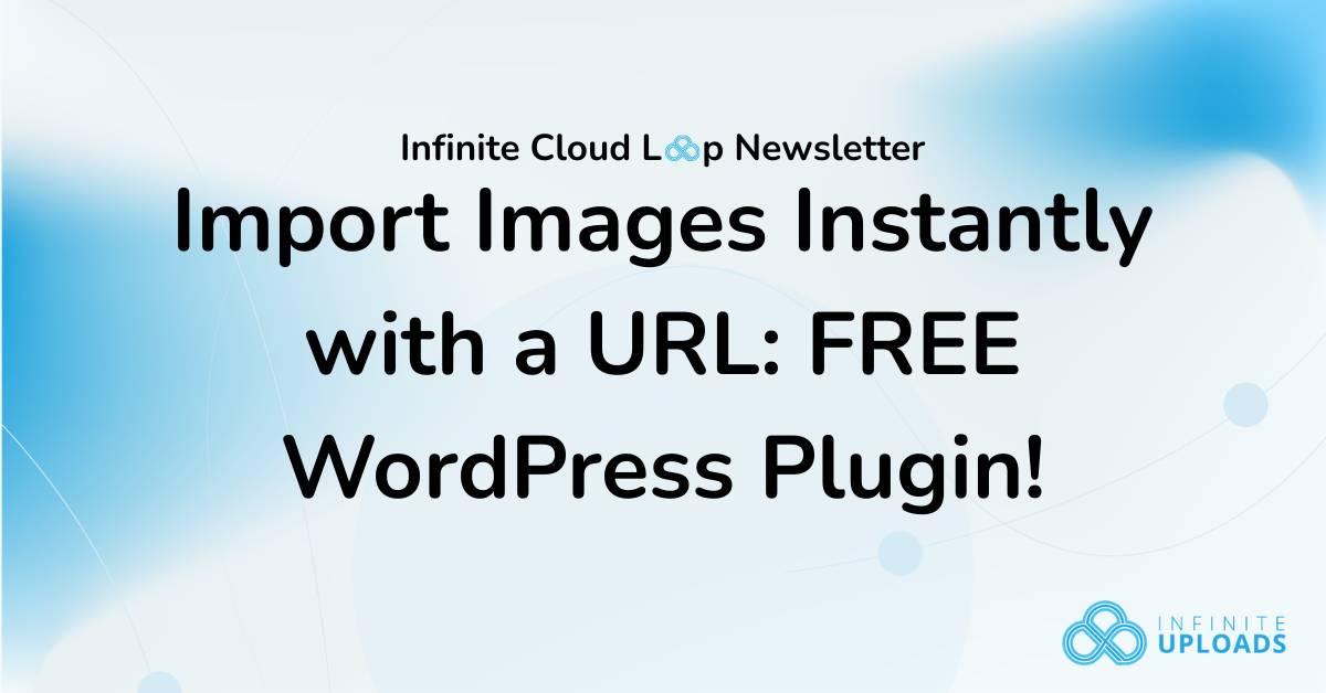 Newsletter ad promotes free WordPress plugin, featuring blue gradient background and logos.