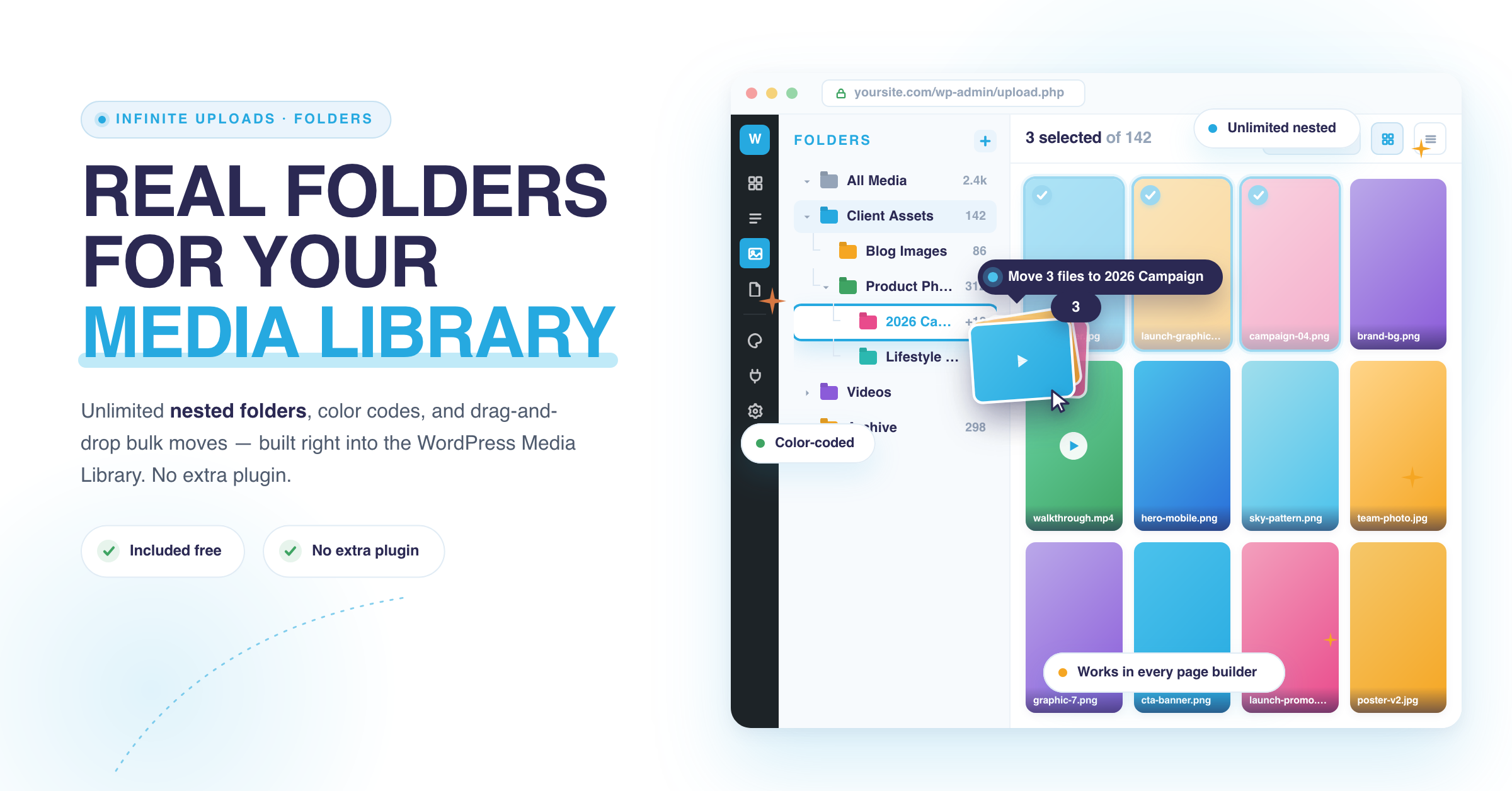 WordPress Media Library Folders - Infinite Uploads