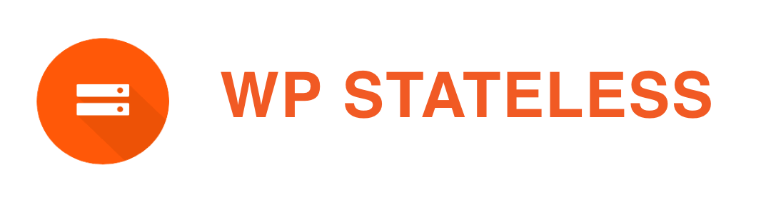 Orange WP Stateless logo and text on white background, digital illustration.