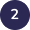 Dark blue circle with white number two, digital illustration style.