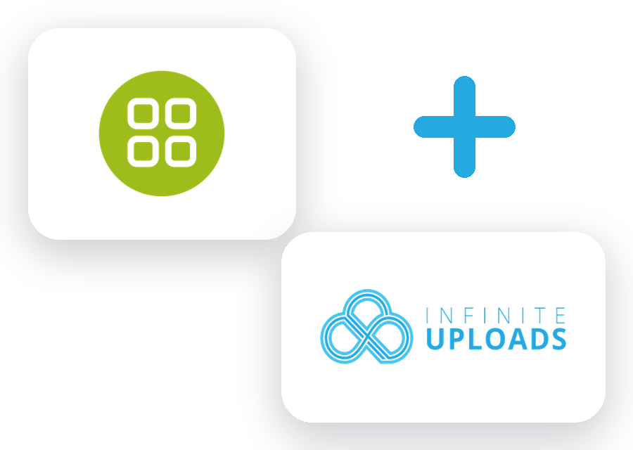 NextGEN Gallery and Infinite Uploads logos NextGEN Gallery and Infinite Uploads logos